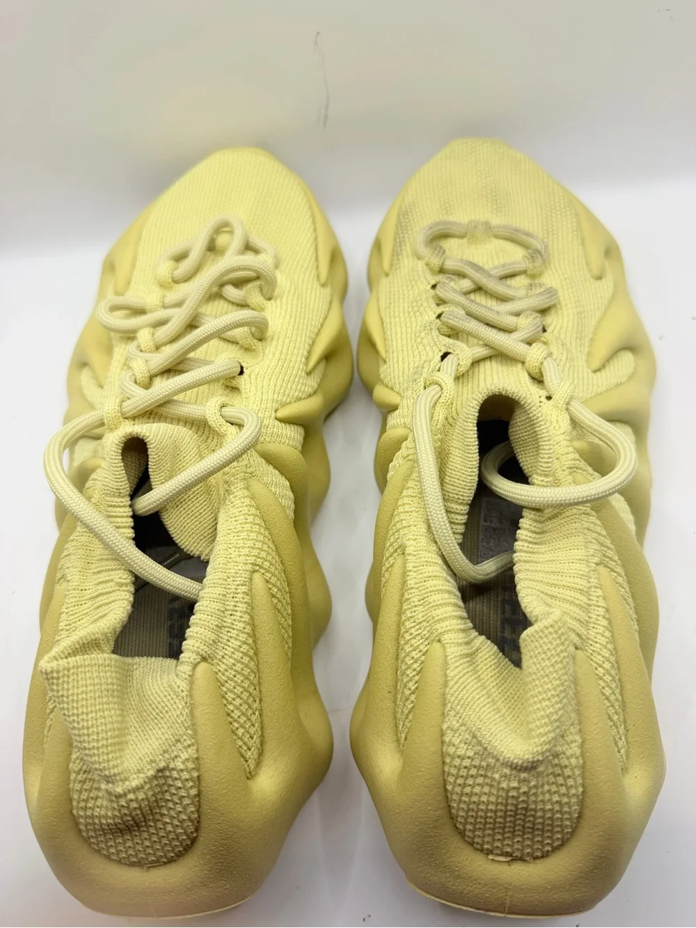 adidas Yeezy Knit Sneaker in Pale Yellow